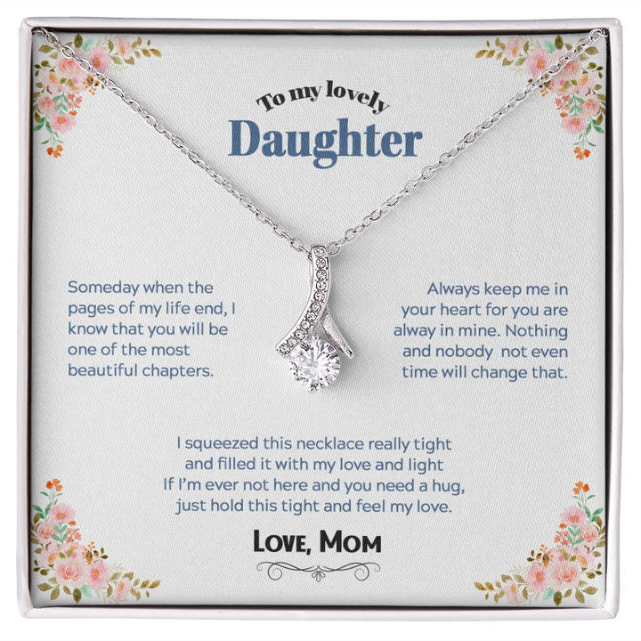 Amazon.com: Daughter Necklace, To My Lovely Daughter Always Keep Me in Your  Heart Love from Mom Necklace, Mother's day Wedding Christmas Birthday  Gifts: Clothing, Shoes & Jewelry